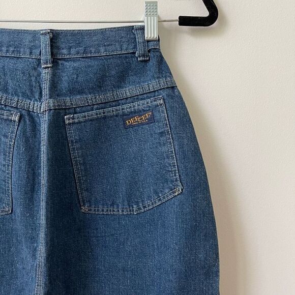 DeeCee Women's High Waisted Middle Slit Blue Denim Midi Skirt Size 7/8 - Picture 3 of 8